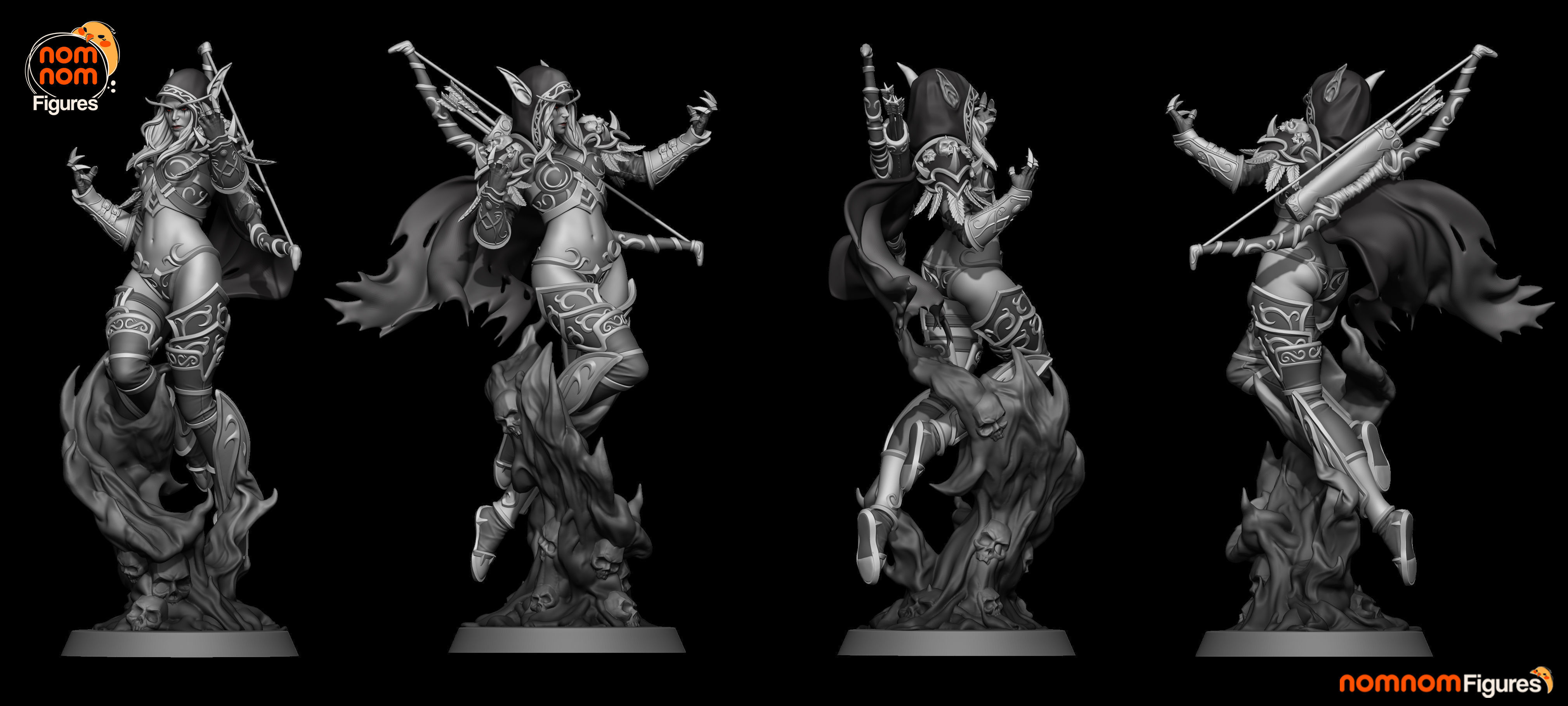 Sylvanas Windrunner - World of Warcraft 3D print model_5