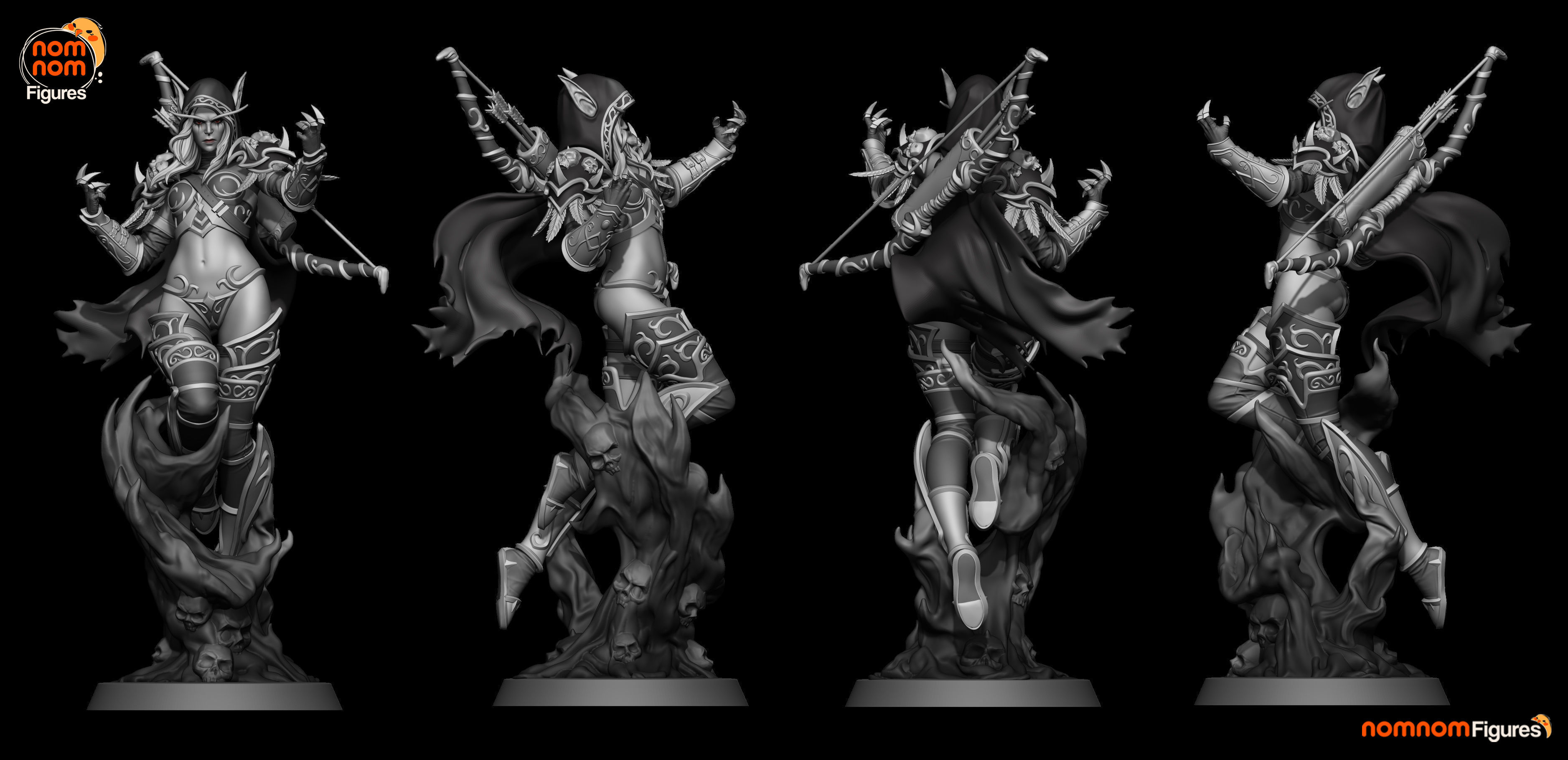 Sylvanas Windrunner - World of Warcraft 3D print model_3