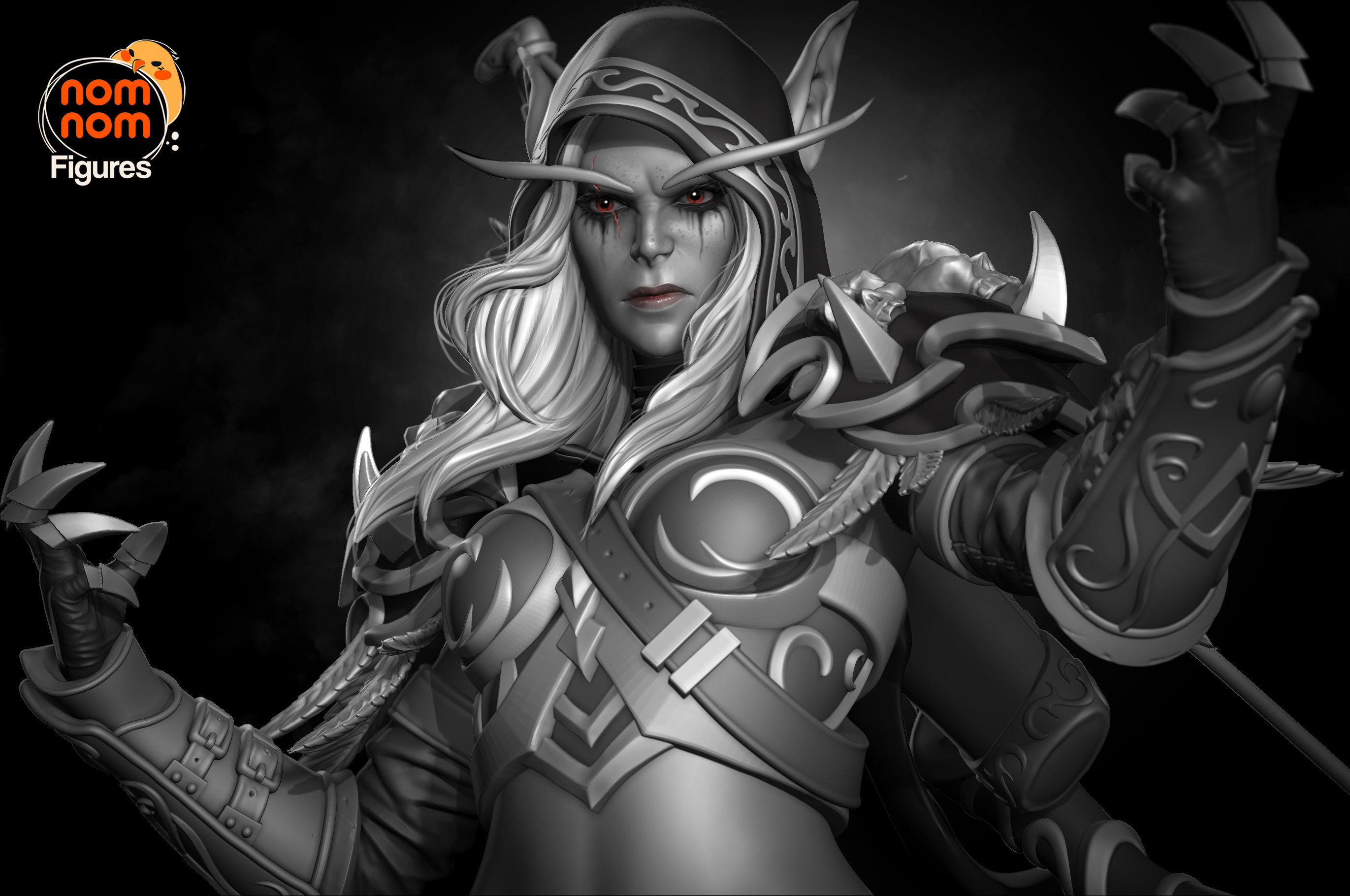 Sylvanas Windrunner - World of Warcraft 3D print model_1