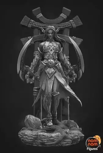Tyrande Whisperwind - World of Warcraft 3D print model