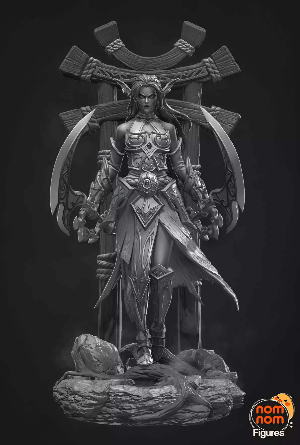 Tyrande Whisperwind - World of Warcraft 3D print model_0
