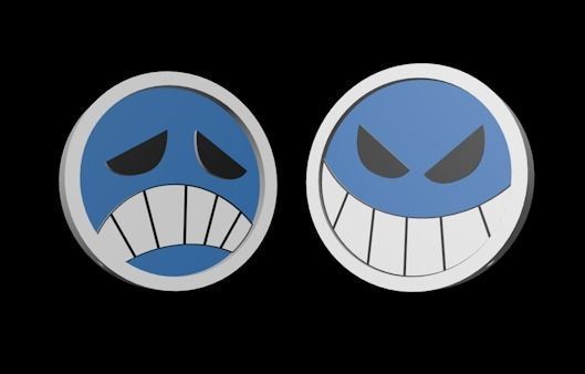 Portgace D Ace Hat pieces 3D print model_4