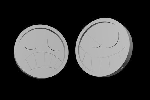 Portgace D Ace Hat pieces 3D print model_5