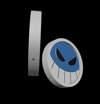 Portgace D Ace Hat pieces 3D print model_3