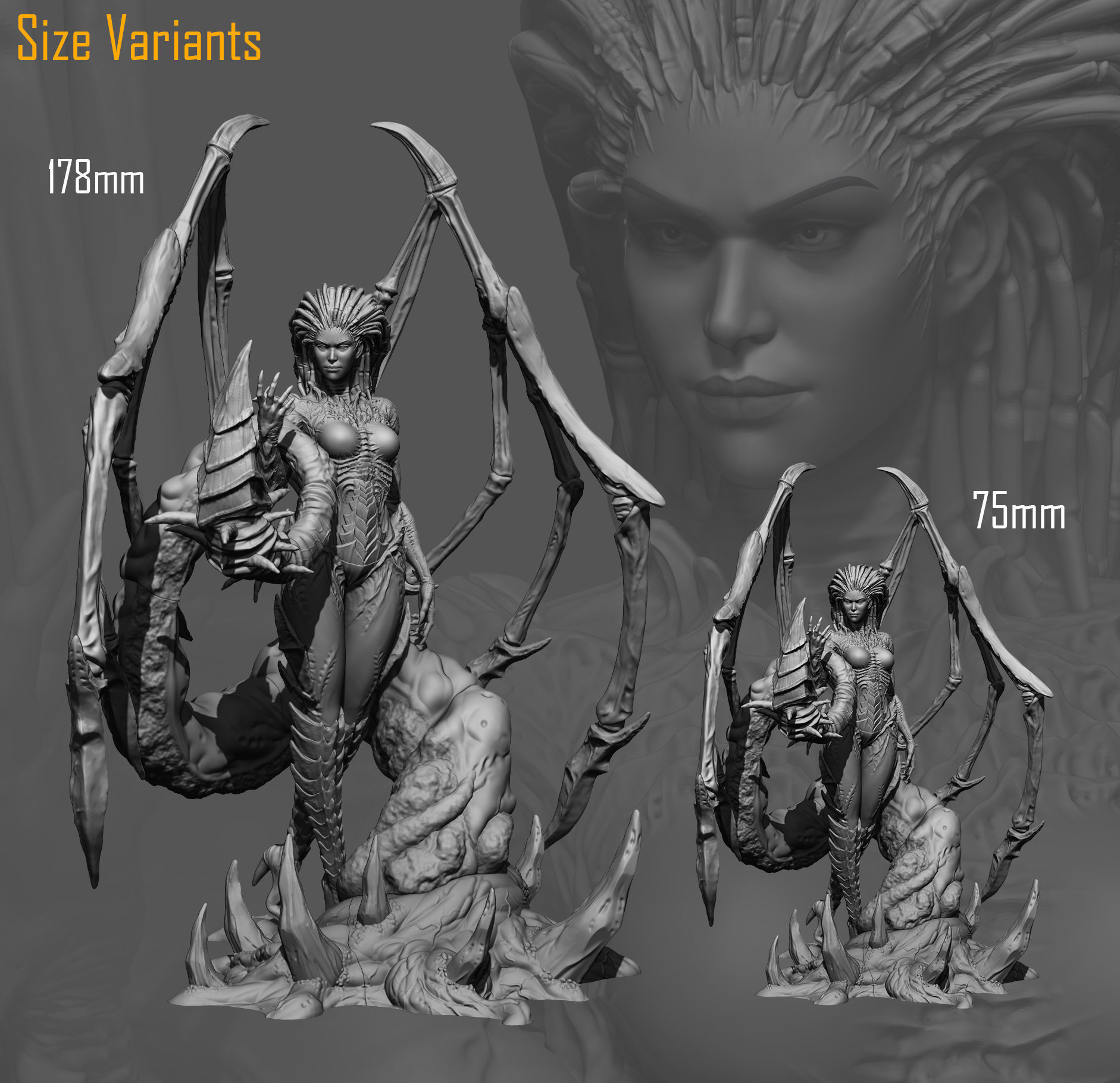 Queen of Blades - Starcraft 3D print model_3