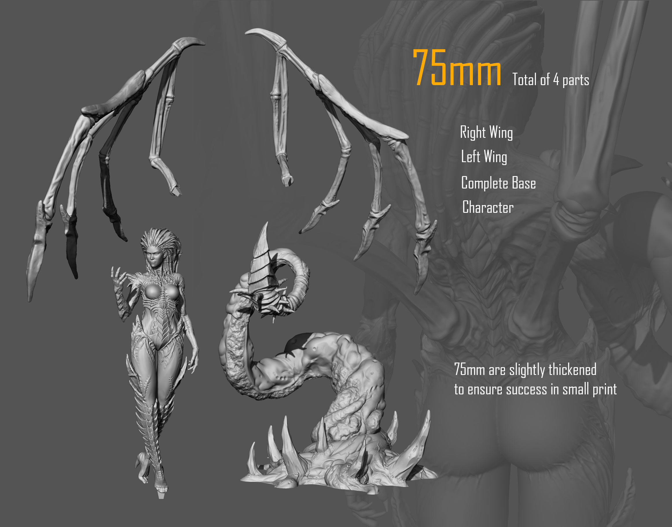 Queen of Blades - Starcraft 3D print model_1