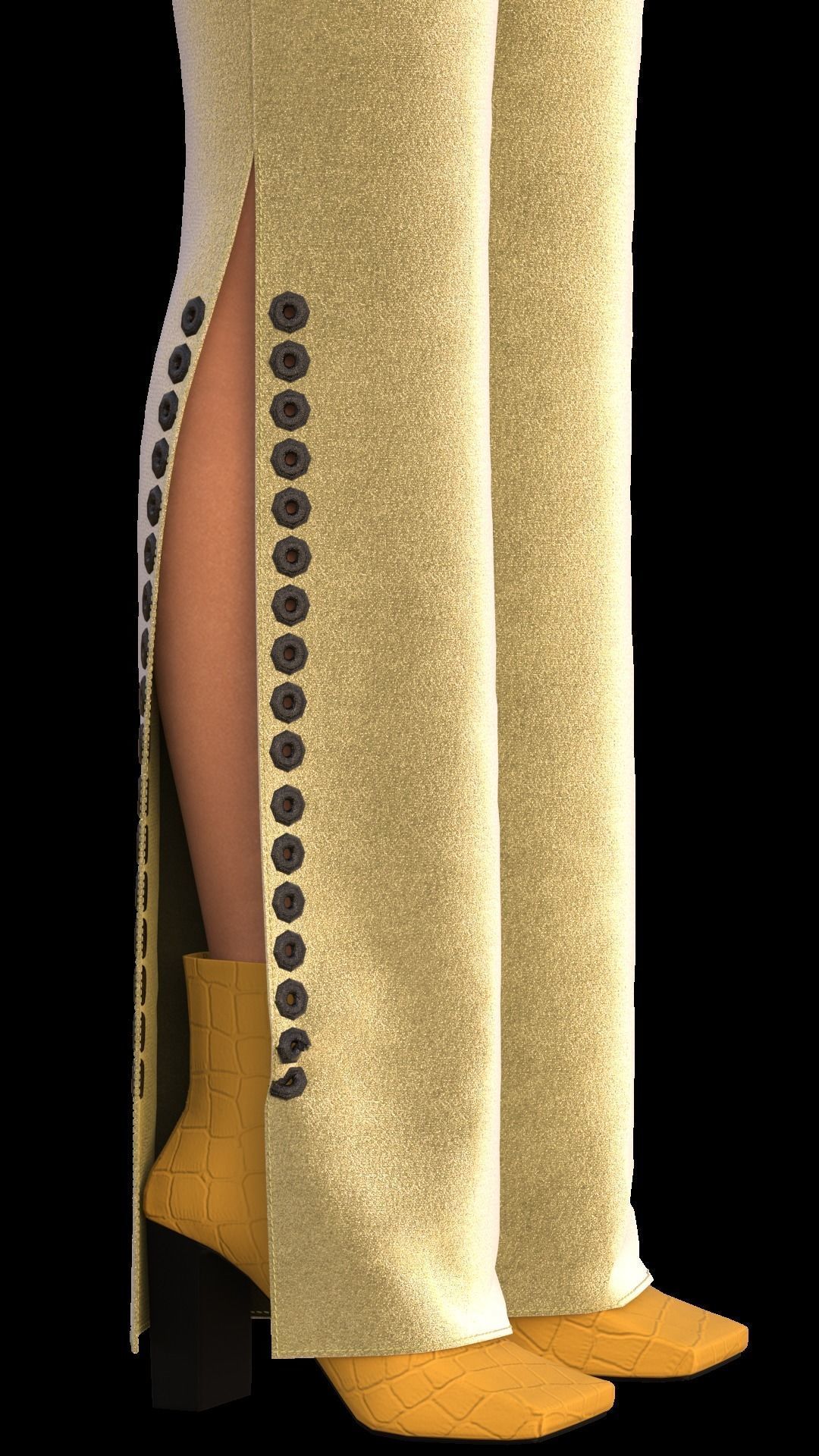 Girls Outfit 1 - Marvelous - CLO Project file 3D model 3D model_9