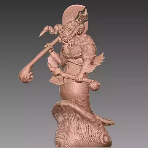 Manataur Statue 3D model