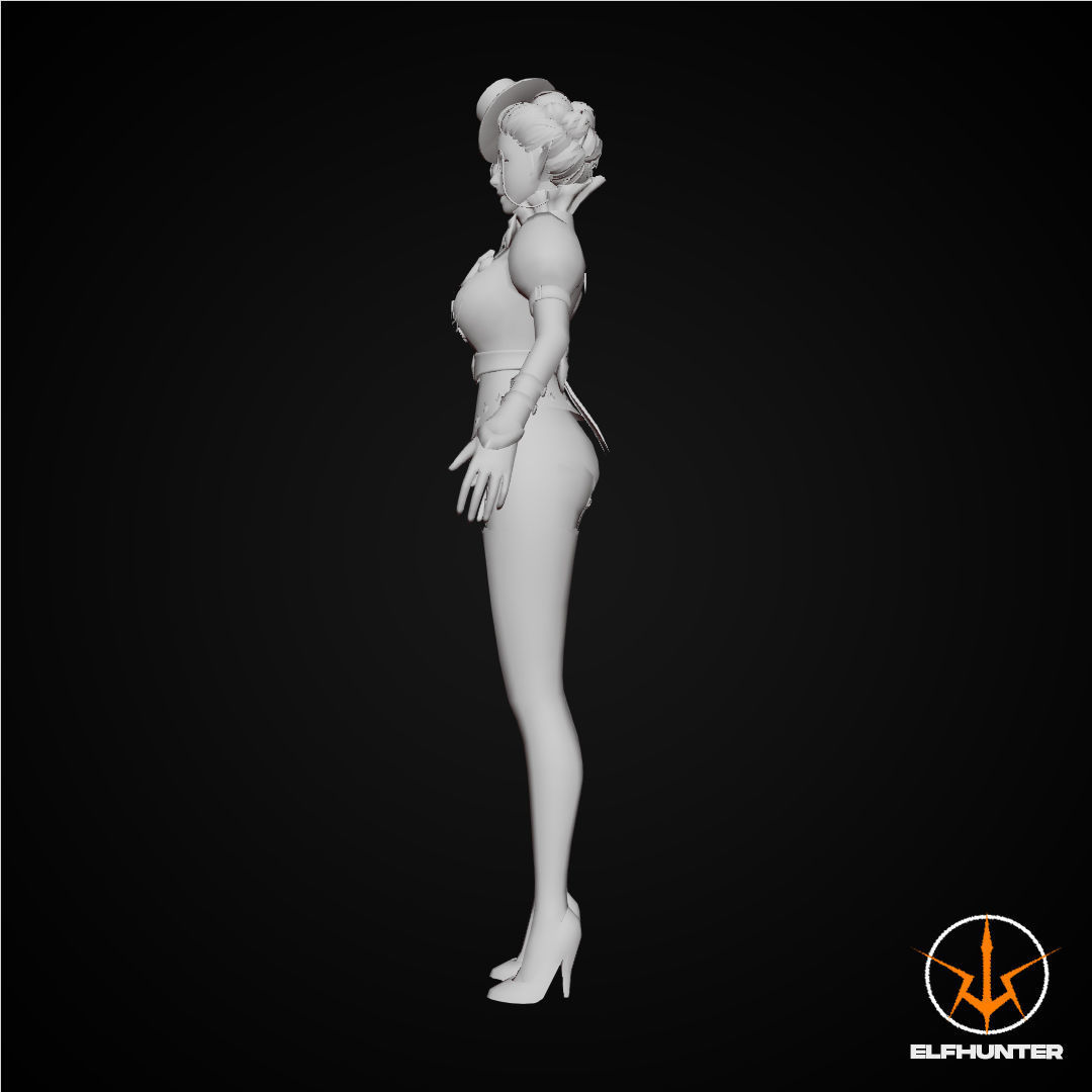 EXCLUSIVE ELF HUNTER EDITION RIGGED CHARACTER ELF SHERLOCK Low-poly 3D model_9