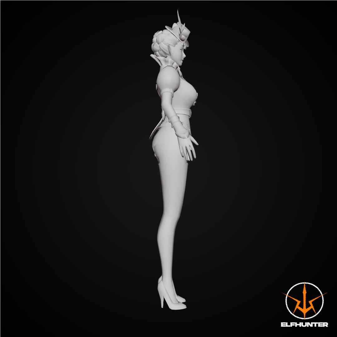 EXCLUSIVE ELF HUNTER EDITION RIGGED CHARACTER ELF SHERLOCK Low-poly 3D model_7