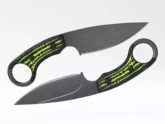 Tactical Combat Knife - Military - Karambit Style 01 Green