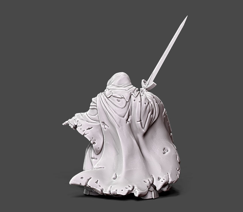 wraith 3 - 35mm scale 3D print model_2