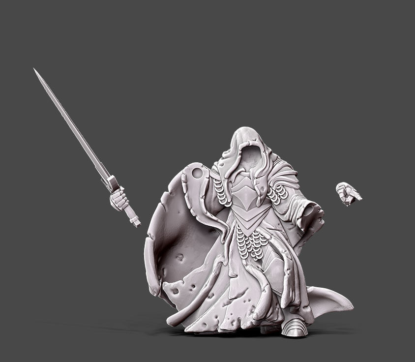 wraith 3 - 35mm scale 3D print model_5