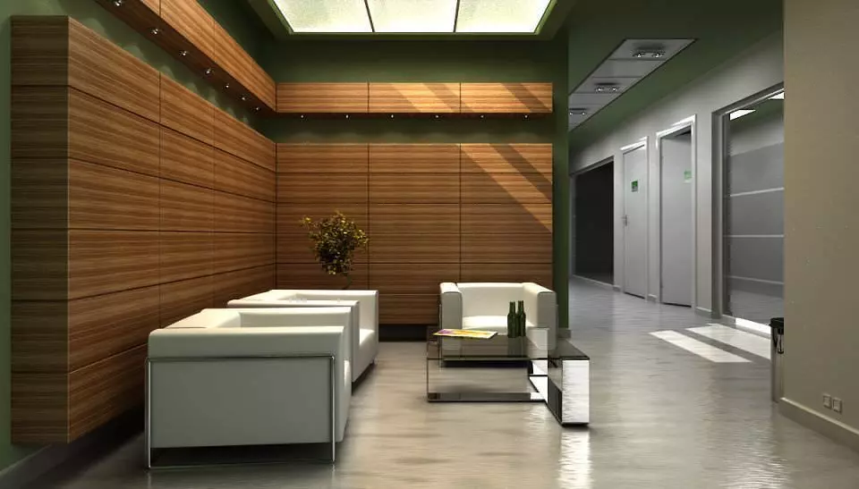Modern Office Lobby With Chairs And Sofa Archinteriors Vol 8 3D model