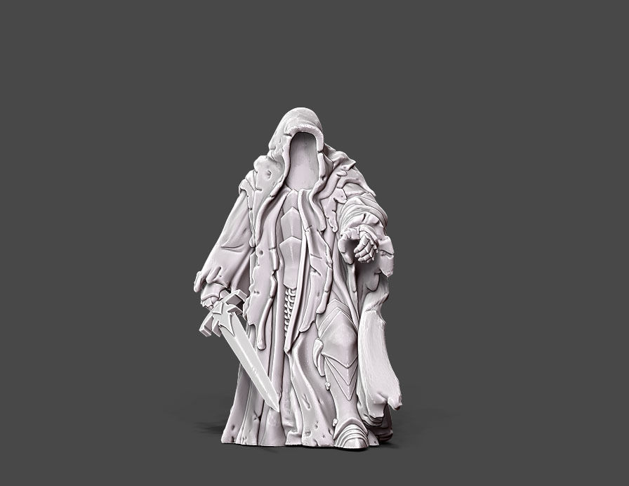wraith 4 - 35mm scale 3D print model_5