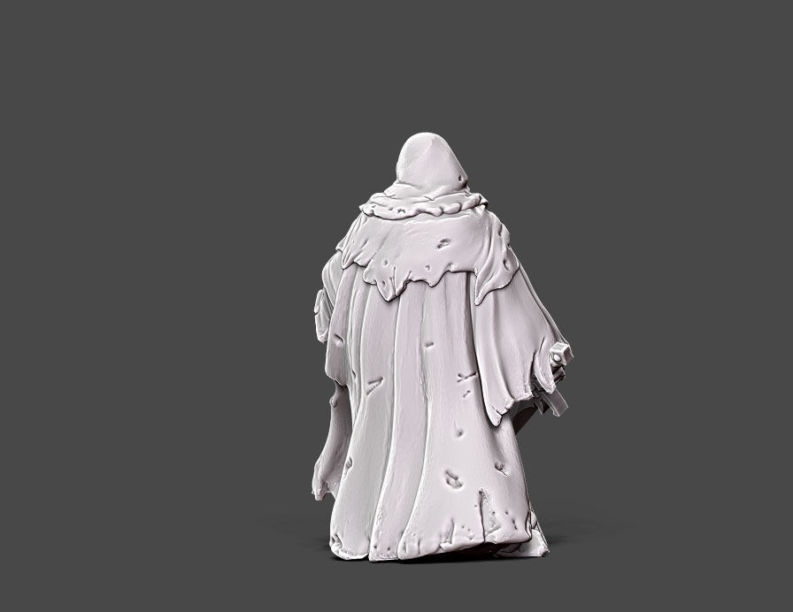 wraith 4 - 35mm scale 3D print model_3