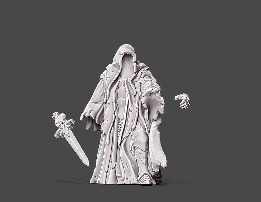 wraith 4 - 35mm scale 3D print model_6