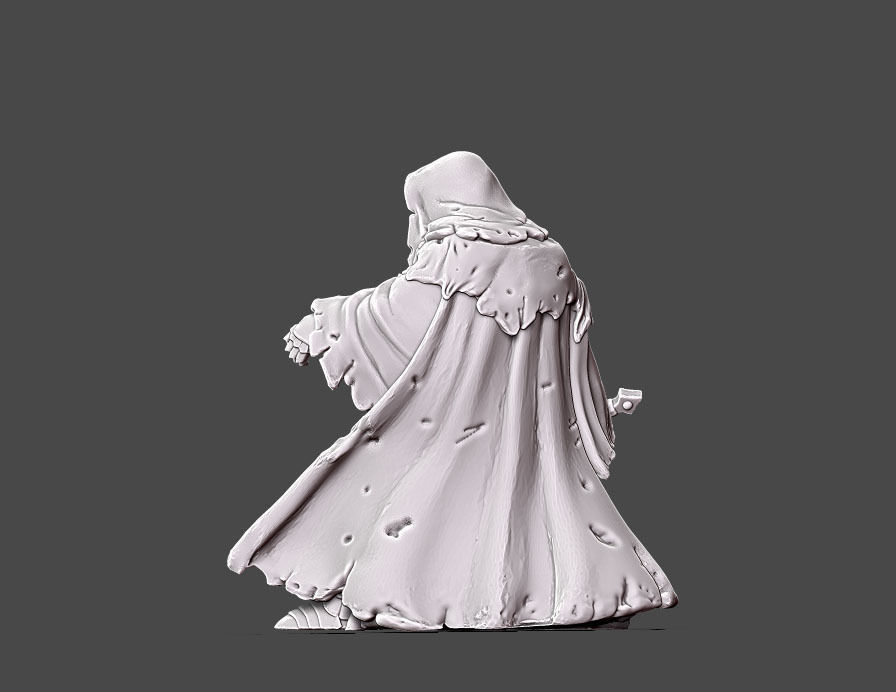 wraith 4 - 35mm scale 3D print model_2