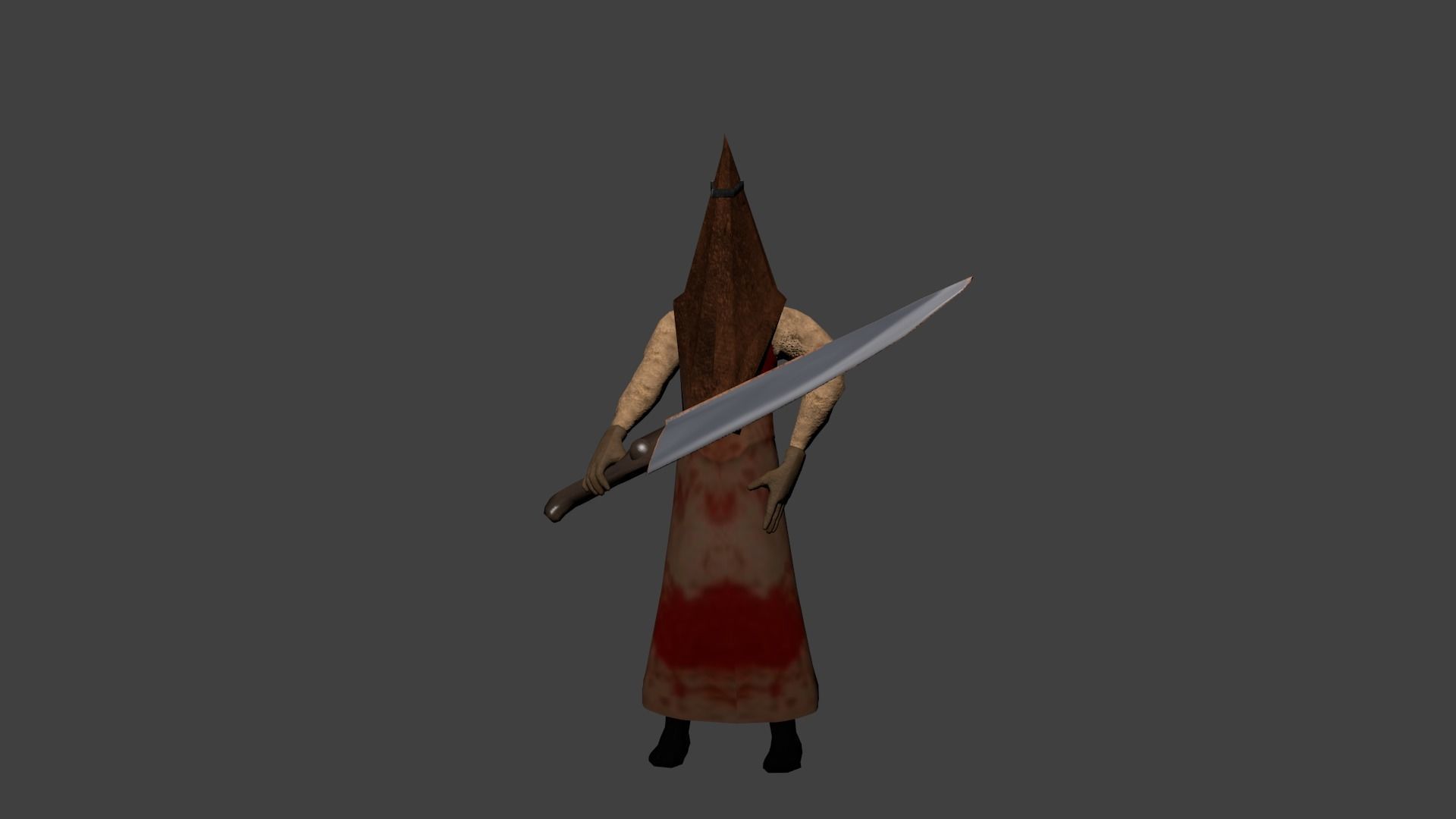 Pyramid Head Low-poly 3D model_6