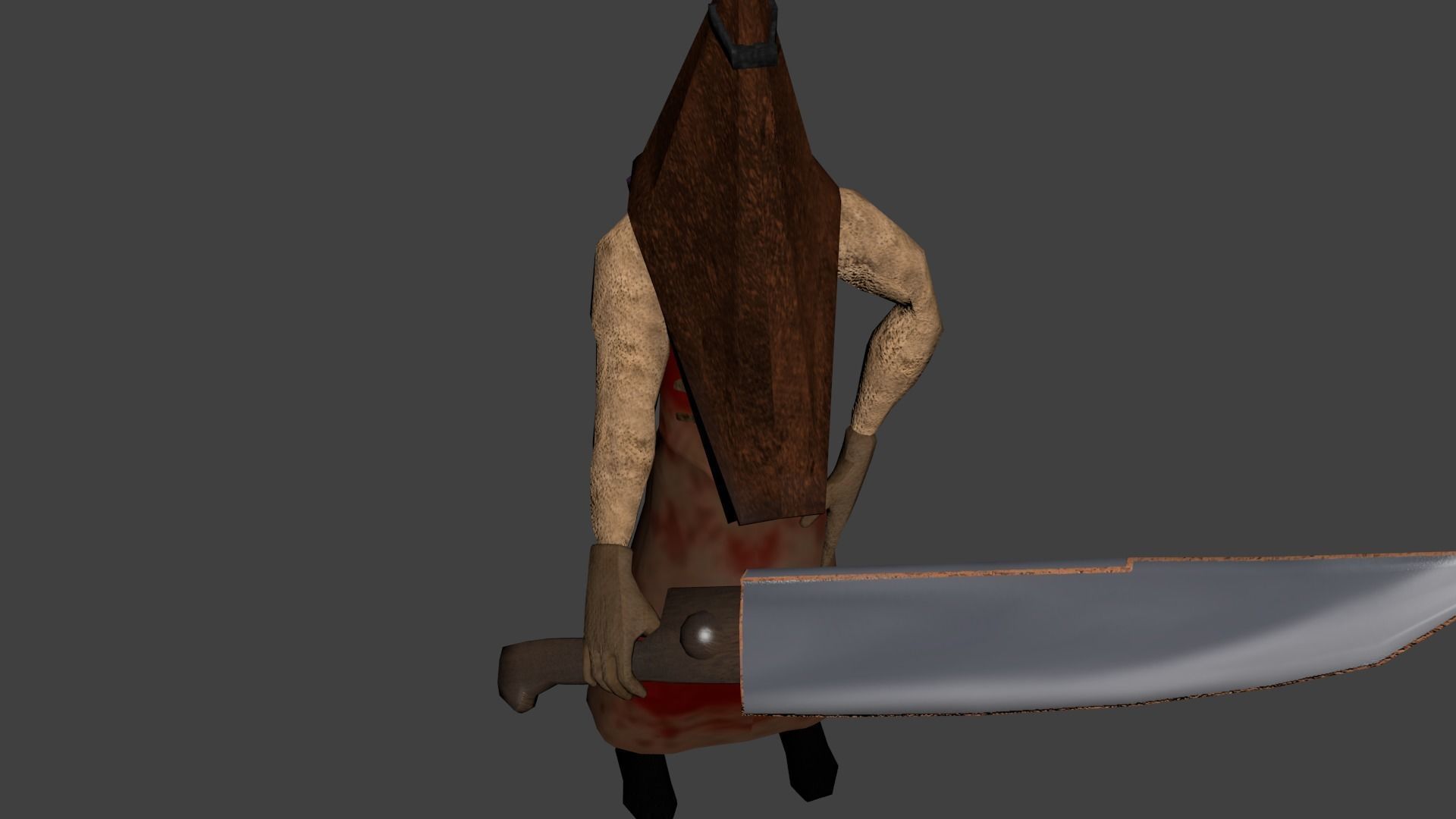 Pyramid Head Low-poly 3D model_7
