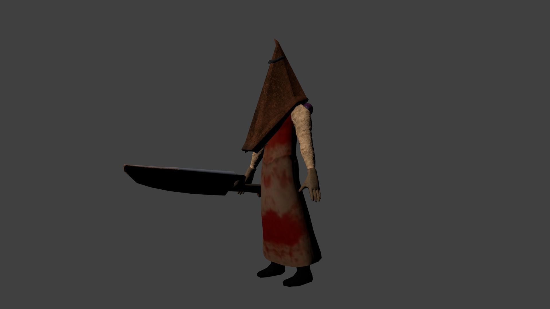 Pyramid Head Low-poly 3D model_5