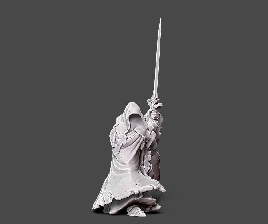 wraith 5 - 35 mm scale 3D print model_4
