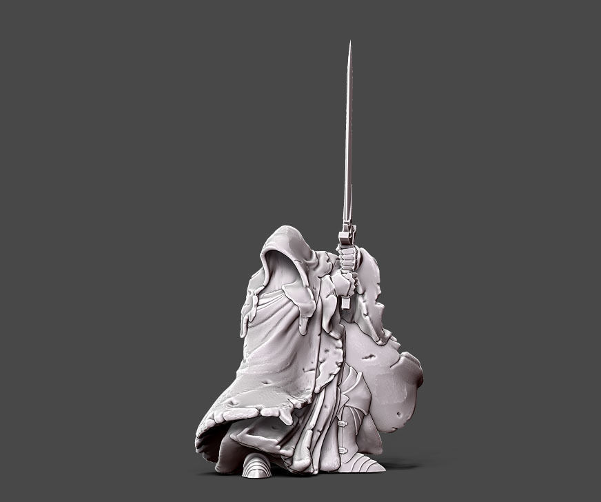 wraith 5 - 35 mm scale 3D print model_5