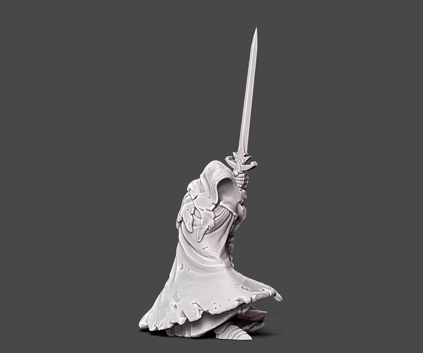 wraith 5 - 35 mm scale 3D print model_3