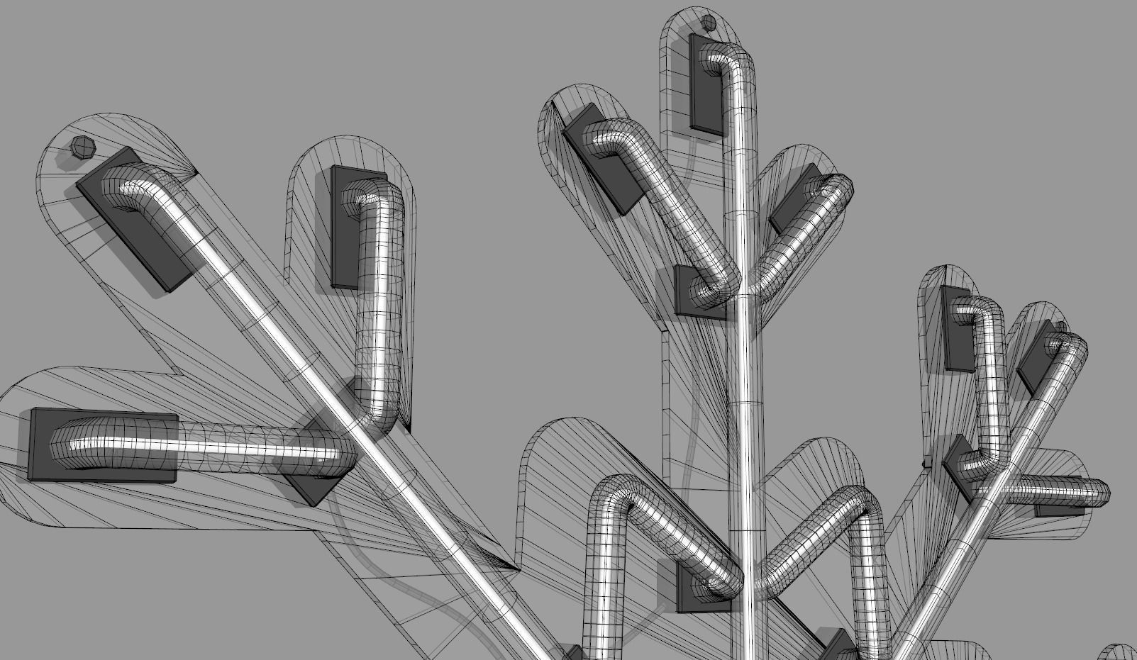 Snowflake - Neon Sign 3D model_7