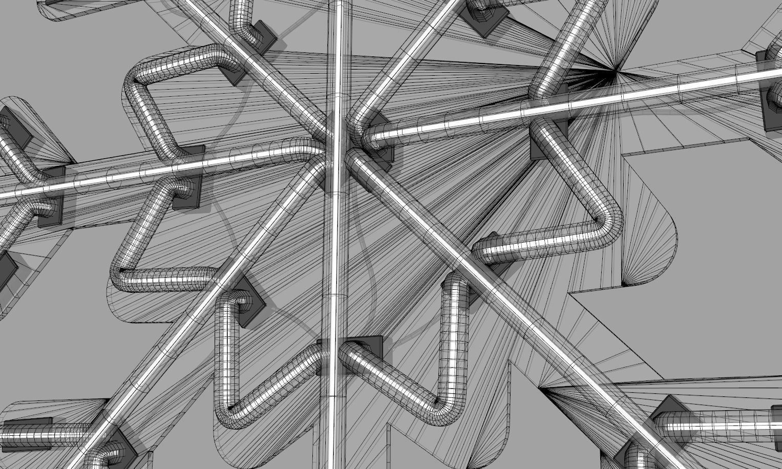 Snowflake - Neon Sign 3D model_8