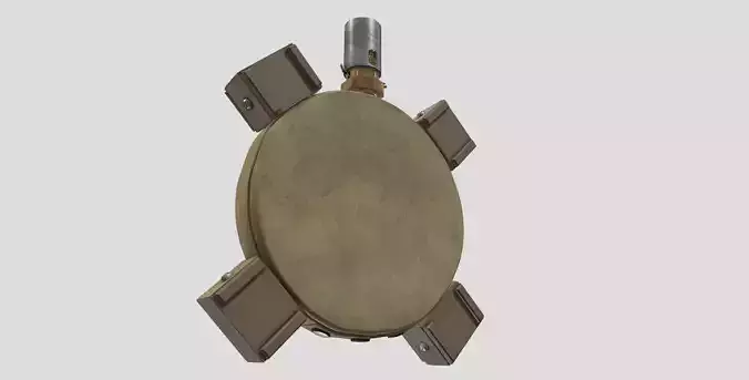 WW2 Japanese Type 99 Anti-tank Mine Hako-Baku-Rai Low-poly 3D model