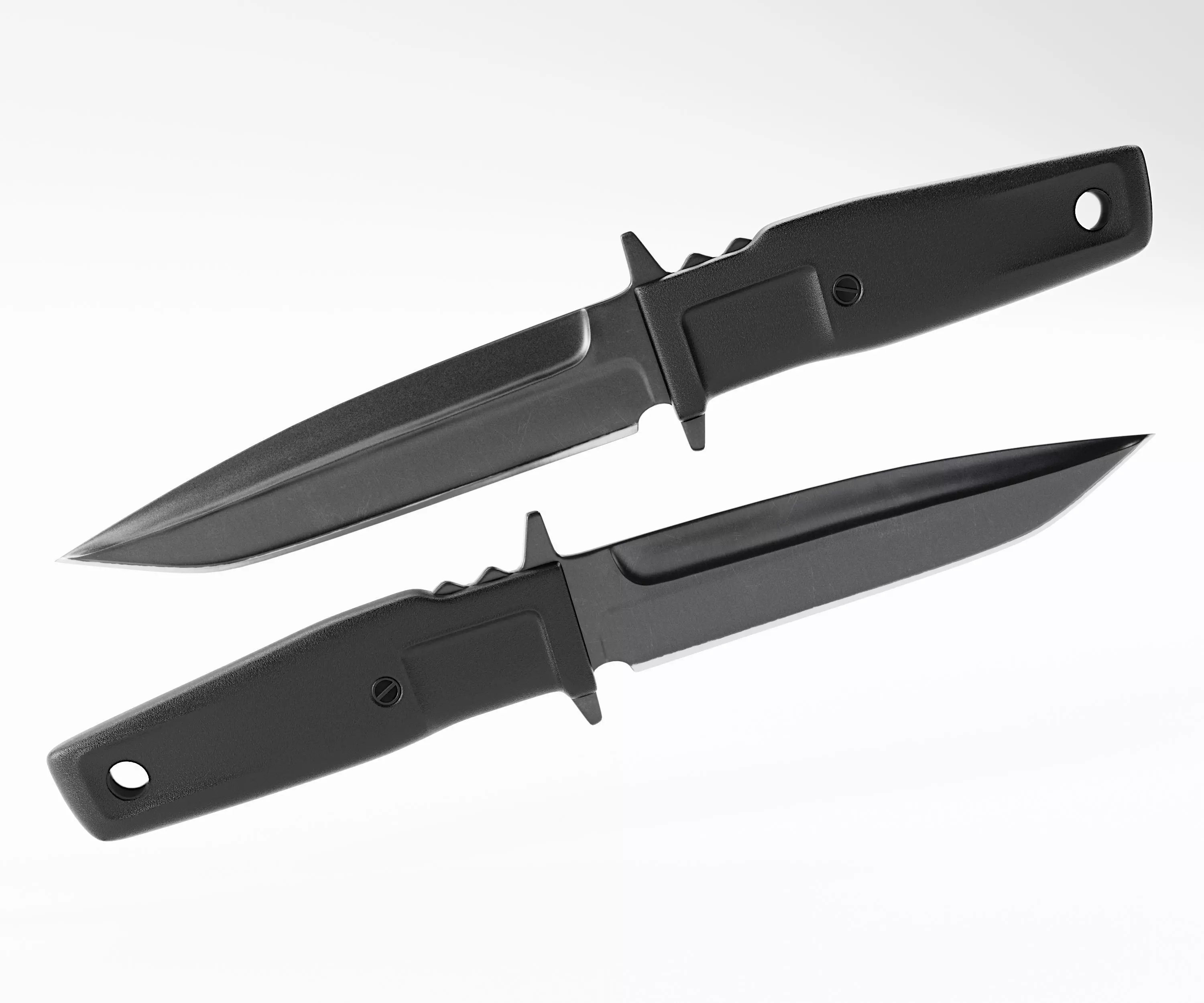 Tactical Combat Knife - Military - Blade - FPS - CS Style Low-poly 3D model_0