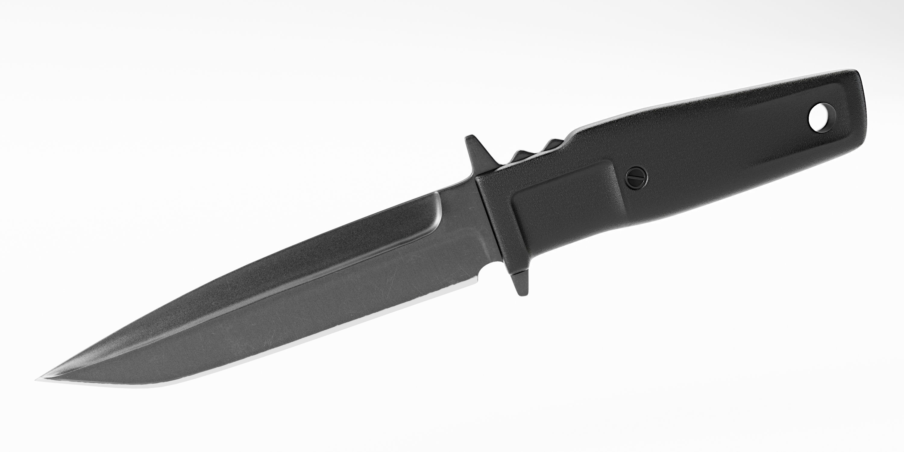 Tactical Combat Knife - Military - Blade - FPS - CS Style Low-poly 3D model_1
