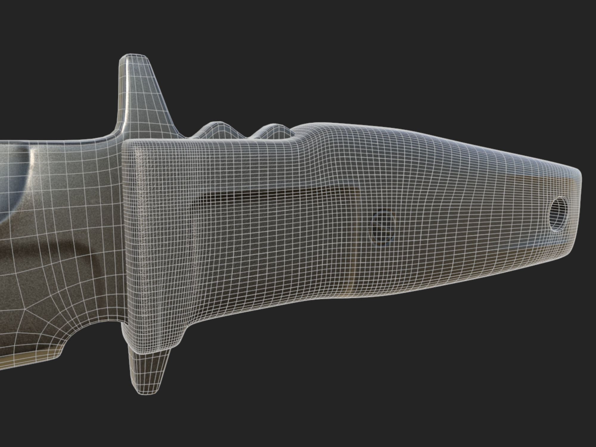 Tactical Combat Knife - Military - Blade - FPS - CS Style Low-poly 3D model_7