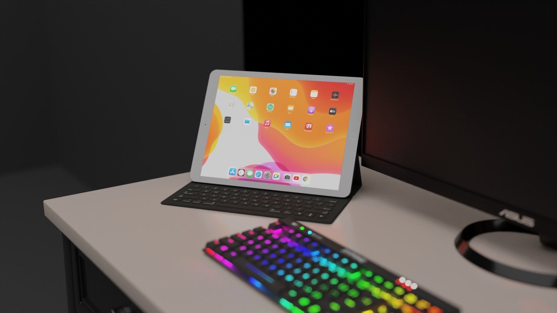 Amazing Gaming Room made in blender 3D model_2