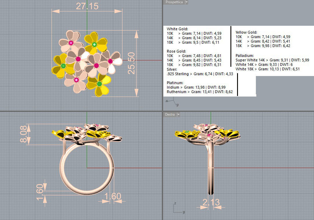 VANCLEEF RING FRIVOLE REPLICA  3D print model_2