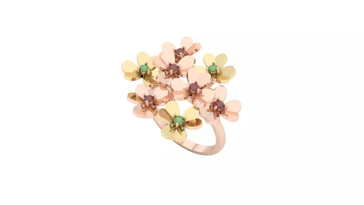 VANCLEEF RING FRIVOLE REPLICA  3D print model_0