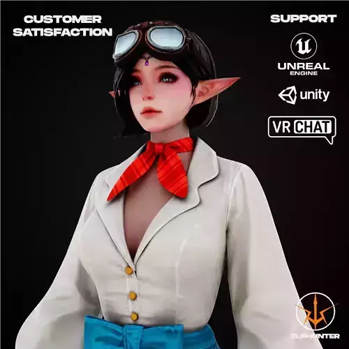 EXCLUSIVE ELF HUNTER EDITION RIGGED CHARACTER ELF HOLIDAY