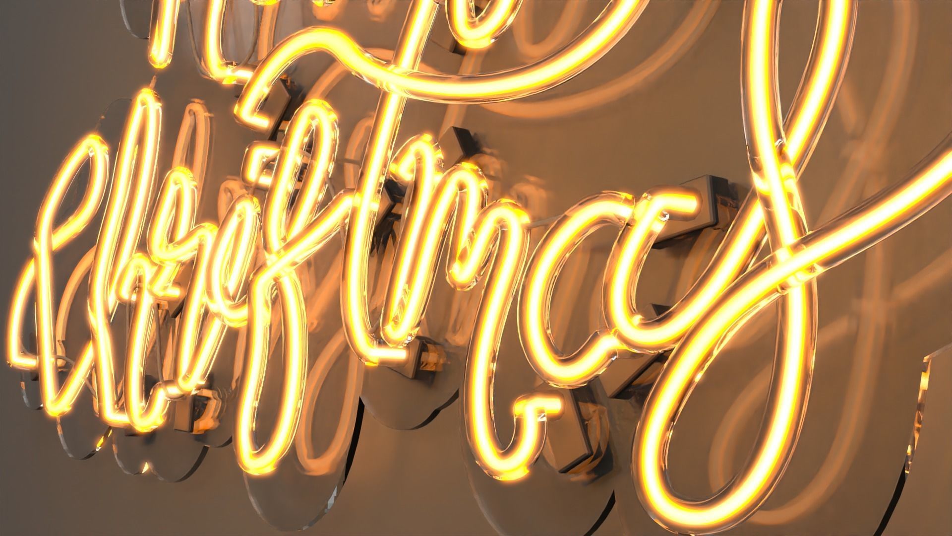 Merry Christmas - Neon Sign 3D model_2