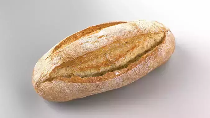 White Bread - 3D Scan