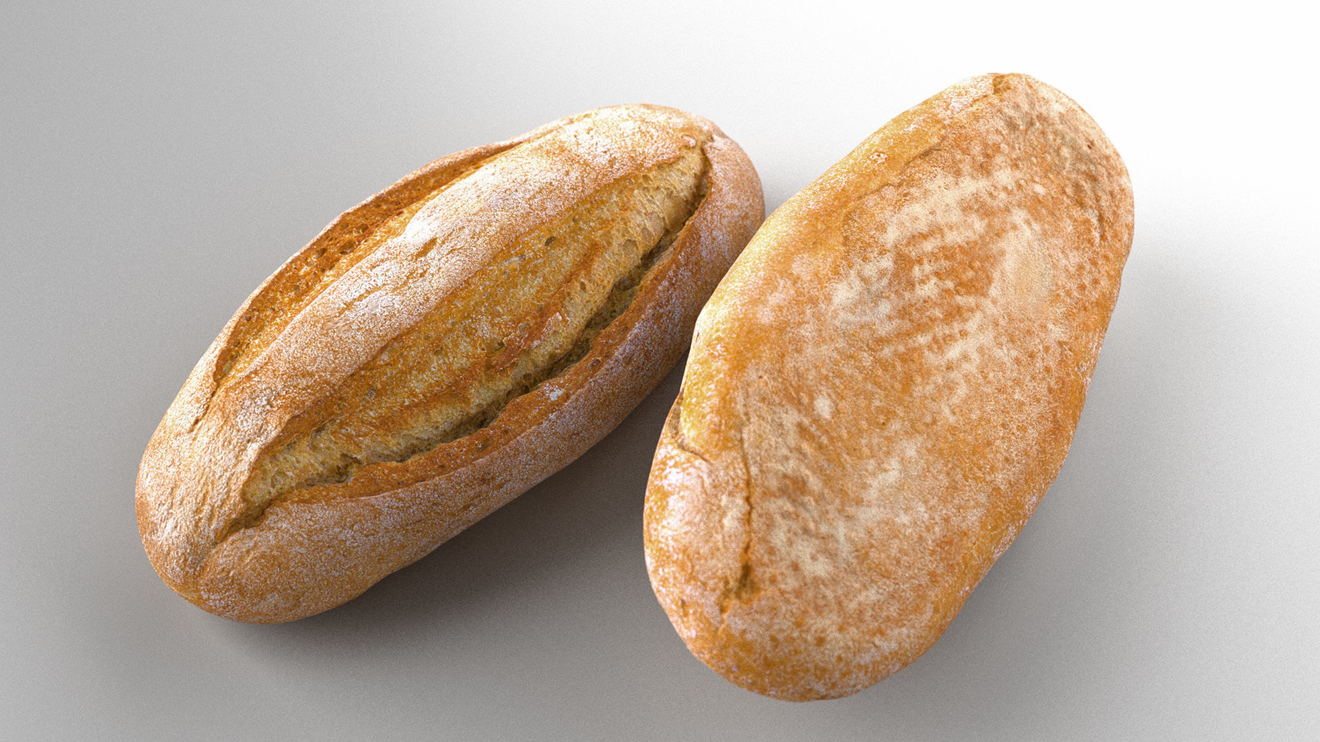 White Bread - 3D Scan Low-poly 3D model_2