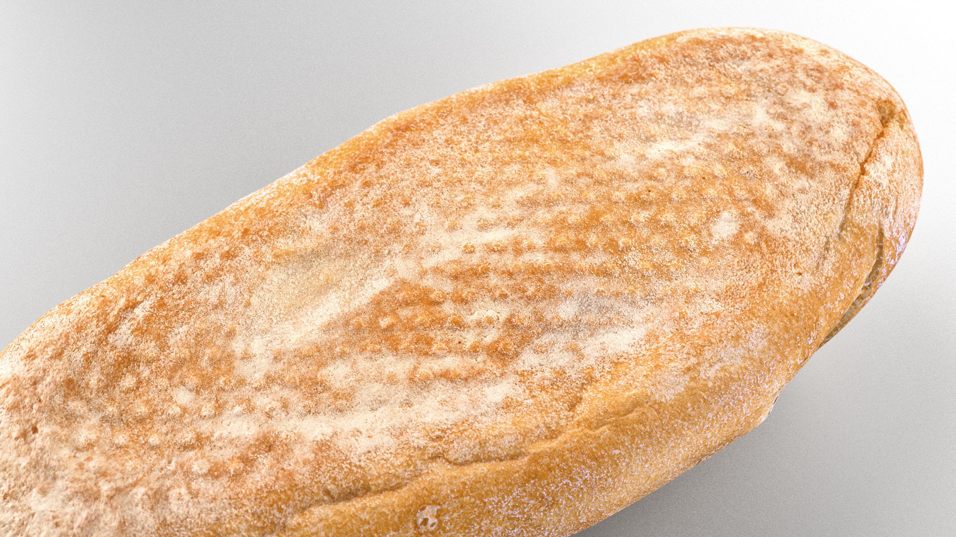 White Bread - 3D Scan Low-poly 3D model_4