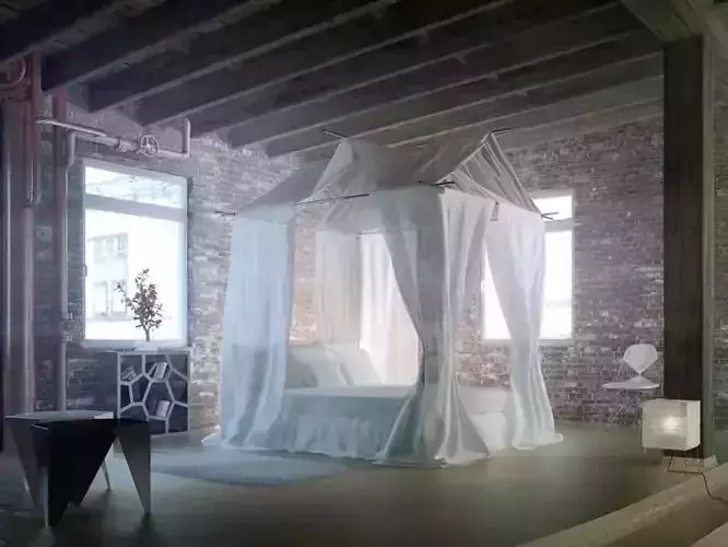 Epic Bedroom Romantic Fantasy With Silk Curtains And Brick Walls Archinteriors Vol 21