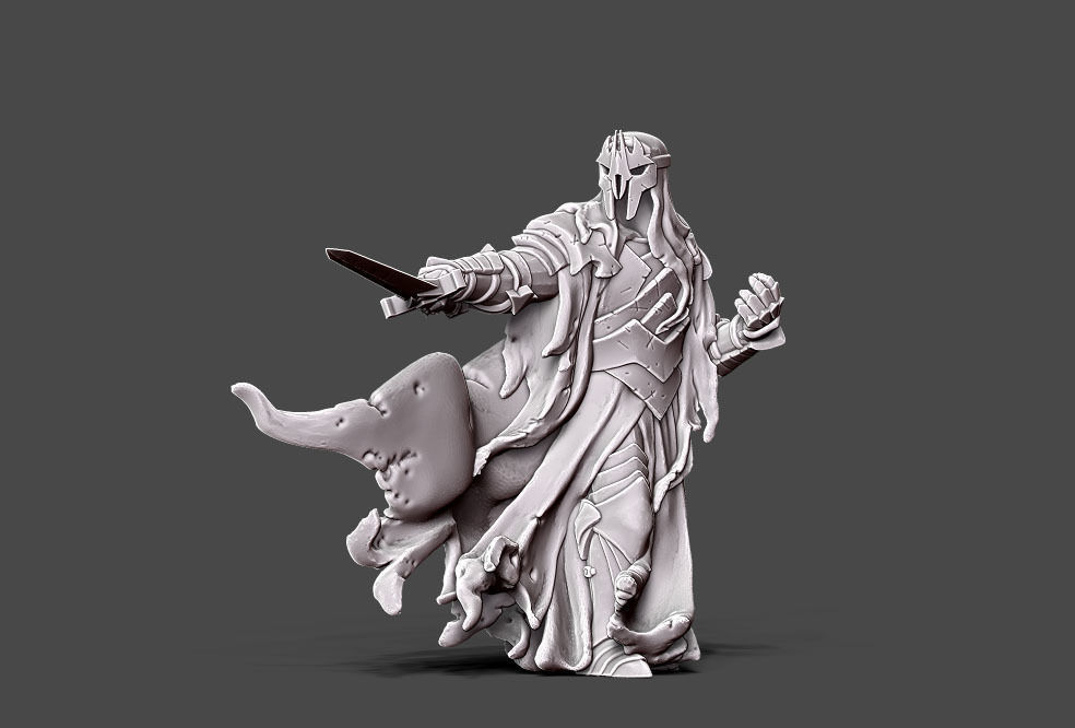 Wraith 7 - 35 mm scale 3D print model_7