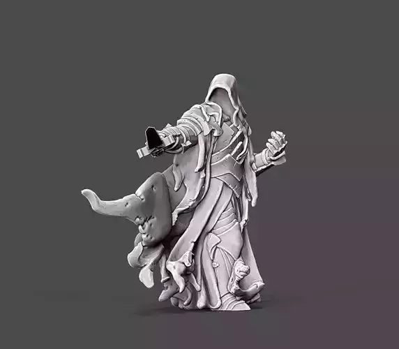 Wraith 7 - 35 mm scale 3D print model
