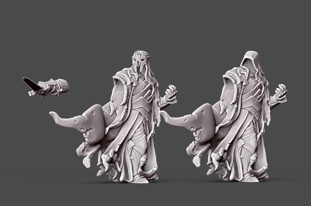 Wraith 7 - 35 mm scale 3D print model_10