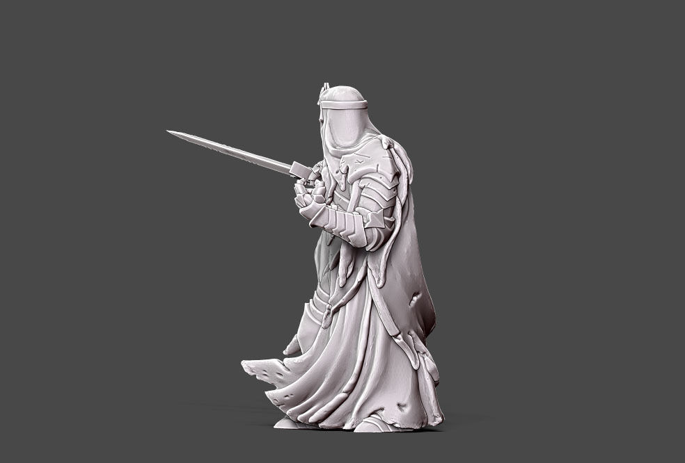 Wraith 7 - 35 mm scale 3D print model_3