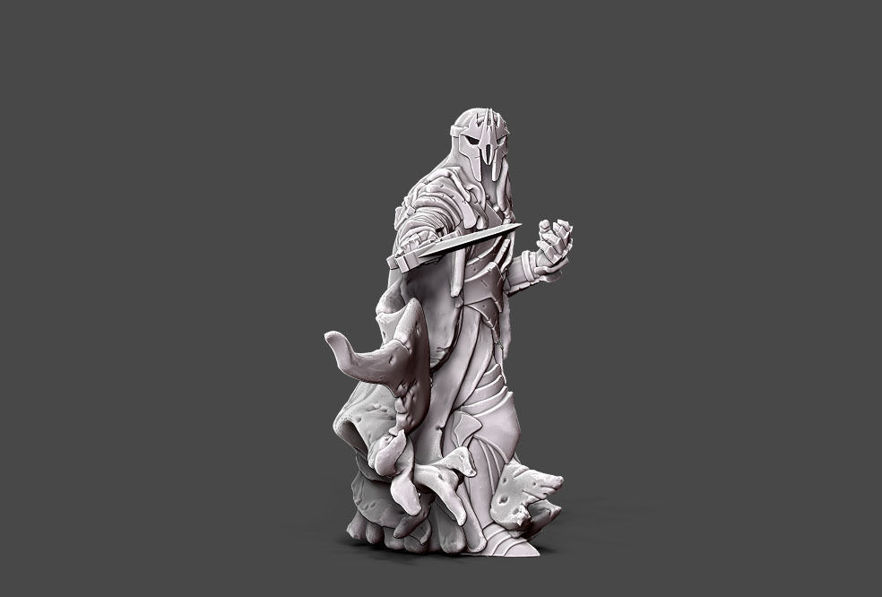 Wraith 7 - 35 mm scale 3D print model_6