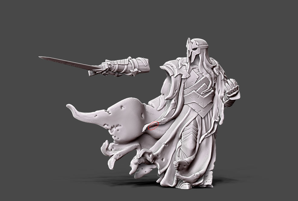 Wraith 7 - 35 mm scale 3D print model_9