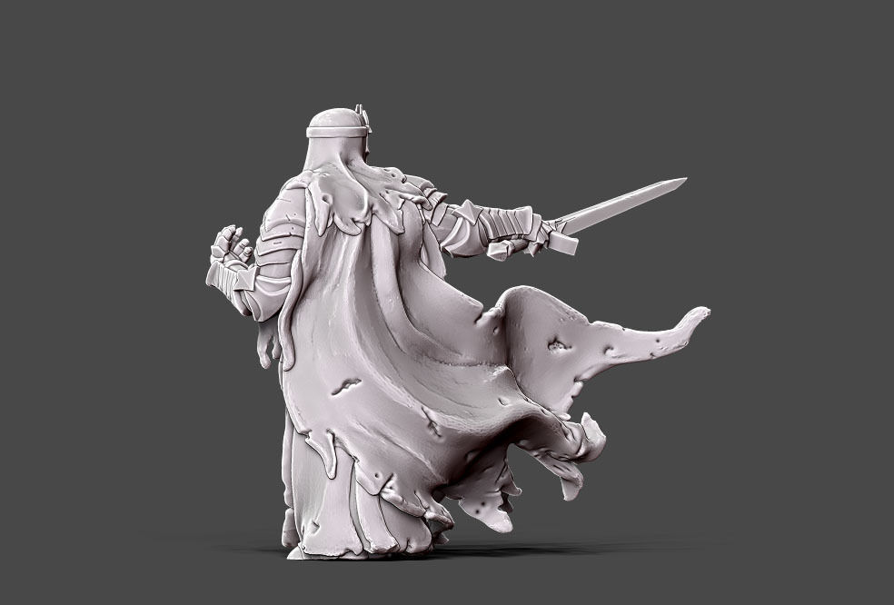 Wraith 7 - 35 mm scale 3D print model_4